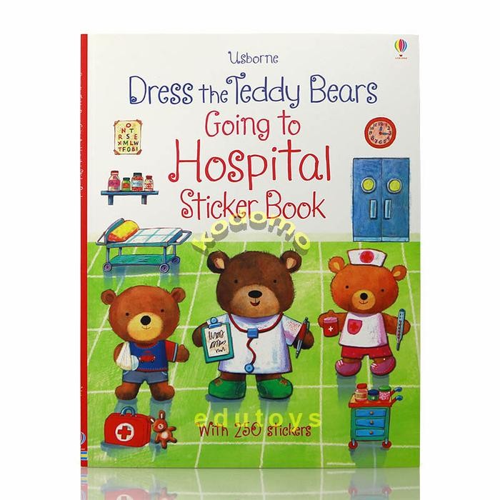 Usborne Dress The Teddy Bears Going to Hospital Sticker Book