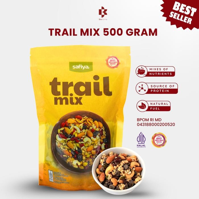 

Trail Mix 500 Gram Safiya Food Granola Oatmeal Sereal Diet