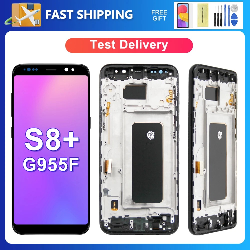S8 Plus For Samsung 6.2''For  S8+ G955W G955A G955 G955N G955F LCD Display Touch Screen Digitizer As