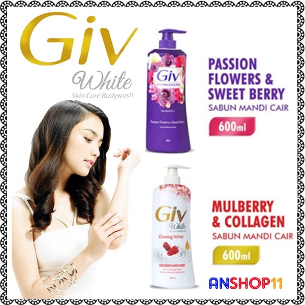Ready selalu- GIV Sabun mandi cair murah pump 700ml 600 ml 600 pump body wash pam murah