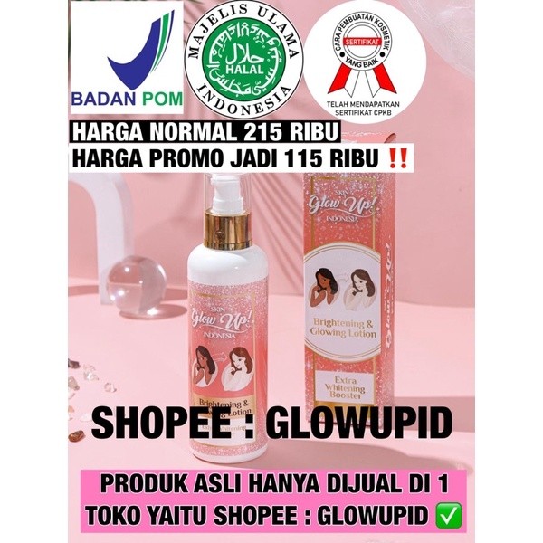 Ready selalu- PEMUTIH KULIT TERCEPAT GLOW UP GLOWUPID GLOWUPINDO