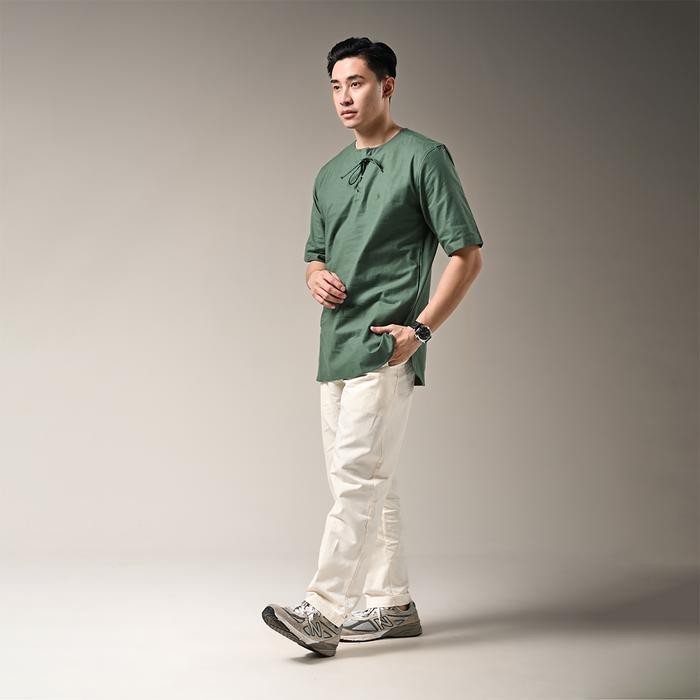 QUDS by KAUM ADAM - Kemeja koko modern bahan premium lengan pendek