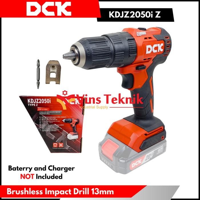 DCK KDJZ2050i Z Bor Baterai Cordless Impact Drill Brushless DCK KDJZ2050