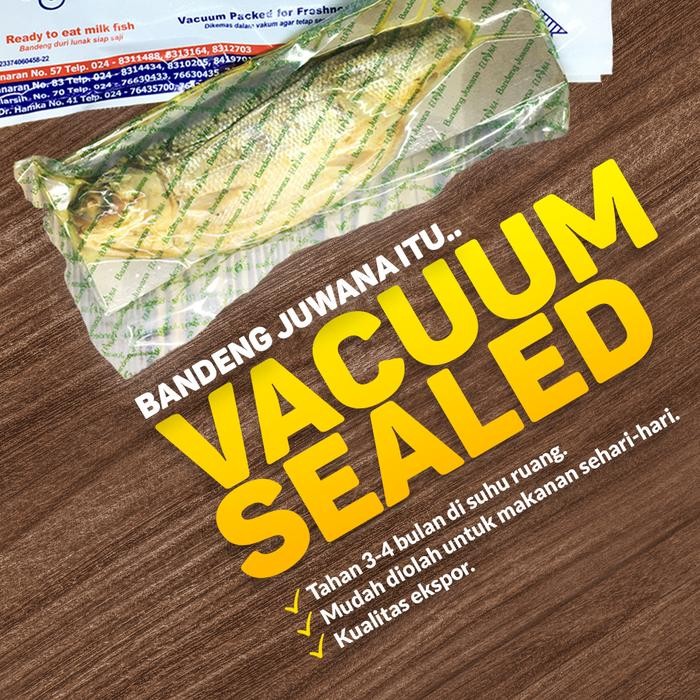 

Terlaris- Bandeng Presto Tulang Lunak Juwana Elrina Semarang 1 Box 2 Ekor Ikan Seafood