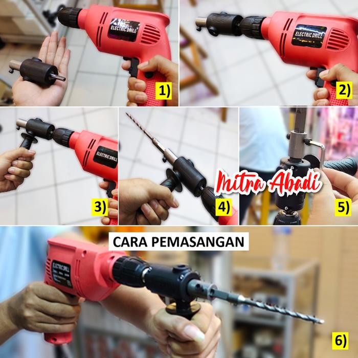 Adapter Konversi Mesin Bor Hammer Impact untuk Bor Beton