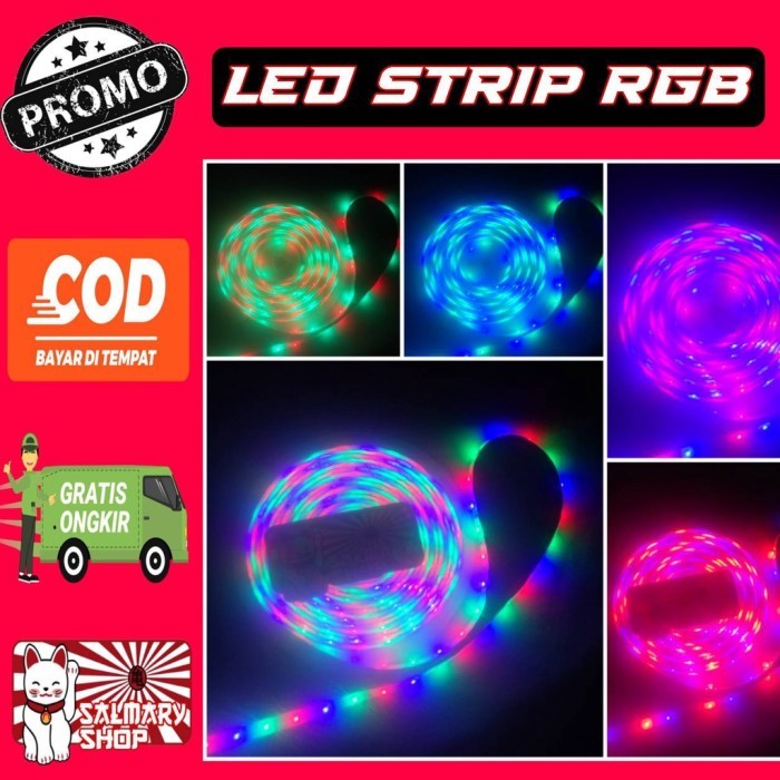 [Expert] Lampu Led Strip RGB Warna Warni IP44 Anti Air 12 Volt 12v Waterproof