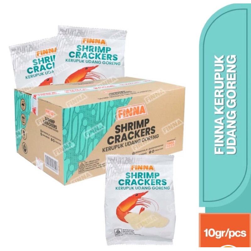 

(EXP. NOV 2025) Finna Kerupuk Udang Siap Makan 1 DUS/Shrimp Crackers matang 120pc