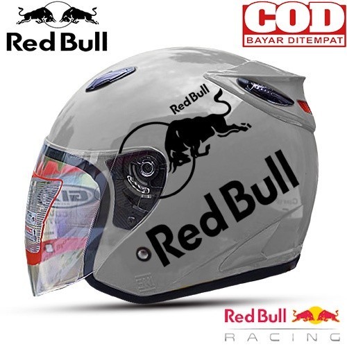 [Expert] Helm Half Face INK CENTRO Motif Red Bull TOSSKA SNI Solid Untuk Dewasa