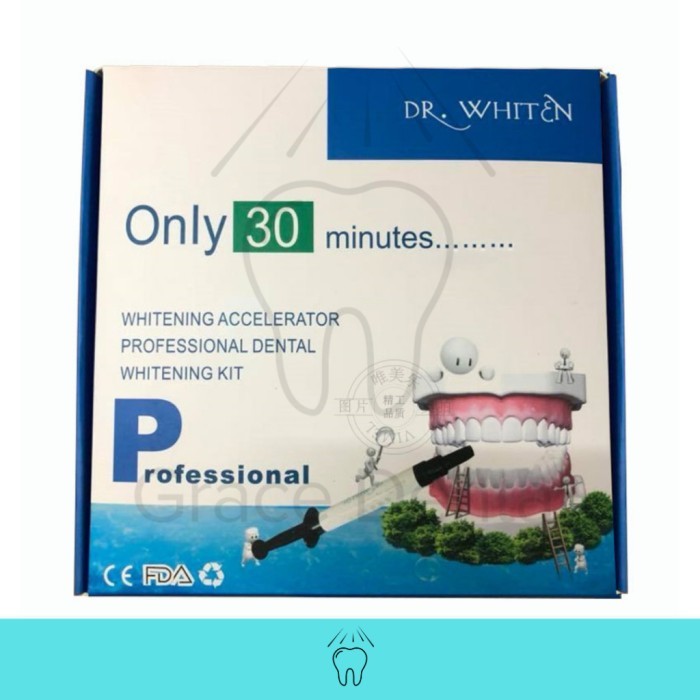 Dr Whiten Dental Bleaching Pemutih Gigi Whitening Kit