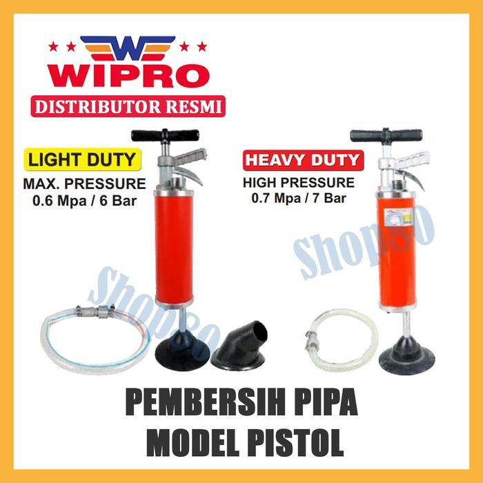 Wipro Pembersih Pipa Toilet Manual Model Pistol Tembak PCP-80 PCP-100 - PCP-80 Light