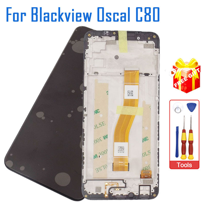 New Original Blackview OSCAL C80 LCD Display+Touch Screen Digitizer With Frame Assembly For Blackvie