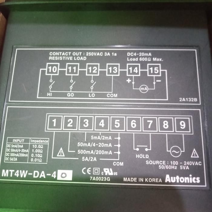 PANEL METER MT4W-DA-40 AUTONICS