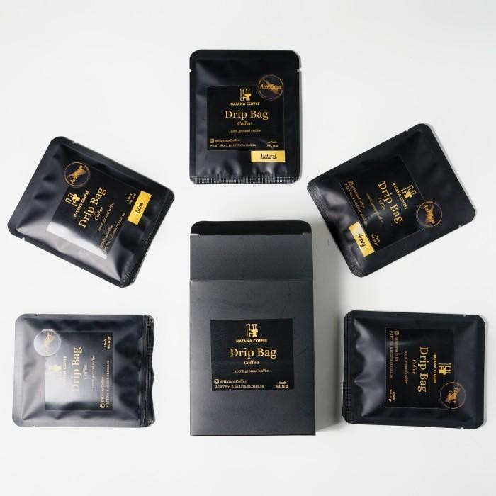 

Kopi Drip Arabika Paket isi 5 Varian / Drip Bag Coffee Hatana Coffee