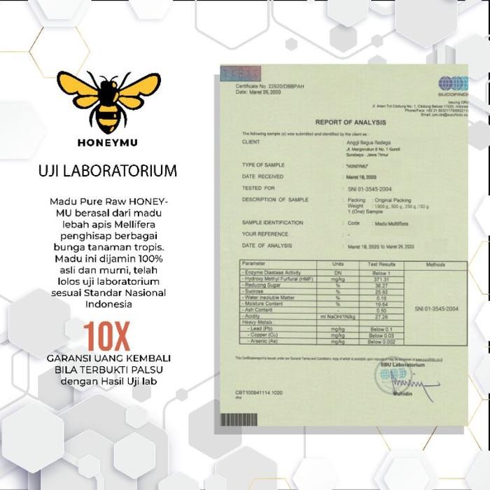 

Madu Murni Asli Nectar Multiflora 1Kg Honey