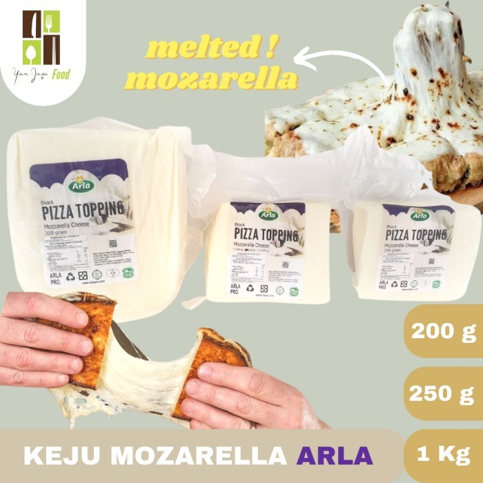 

(Expert) KEJU MOZARELLA ARLA PIZZA TOPPING UNSALTED 200GR / 250GR / 1KG