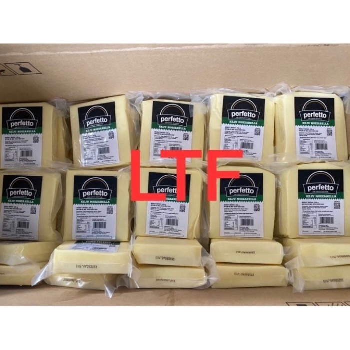 (Expert) Keju Mozzarella Perfetto kemasan 1kg Mozzarella Cheese keju Keju perfetto mozzarella