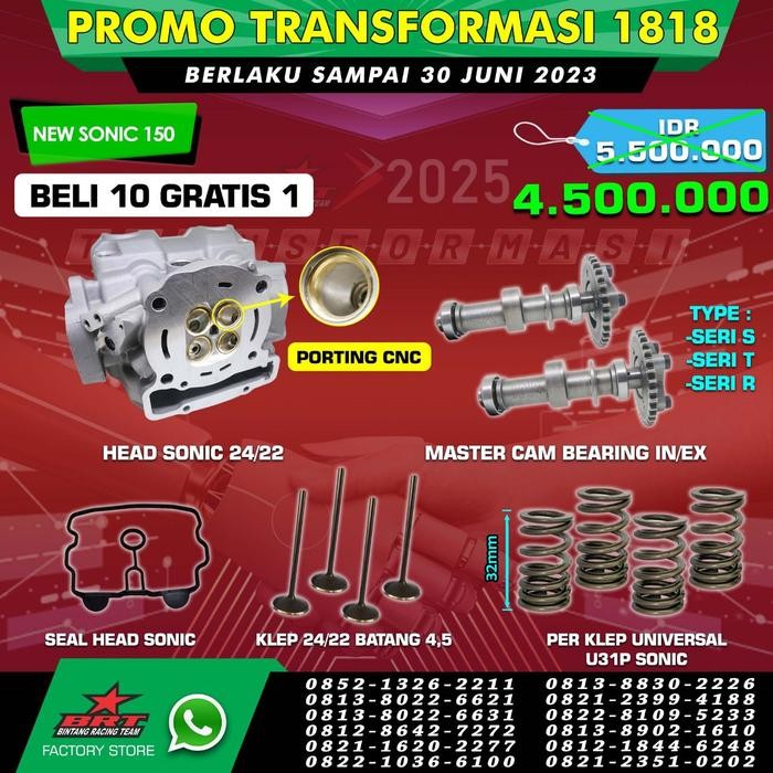 TERLARIS PAKET HEAD SONIC BRT