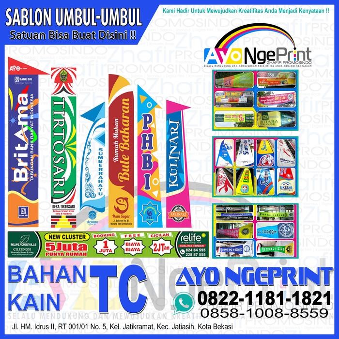 Umbul-Umbul Bahan Kain Tc 50X300Cm Satuan