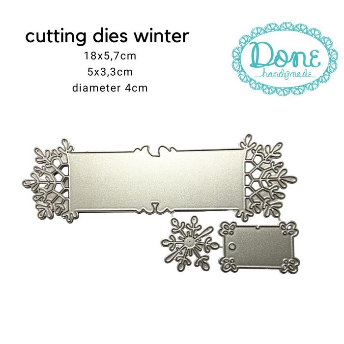 

TERLARIS! Dies cutting dies winter theme snowflake pattern stencil christmas