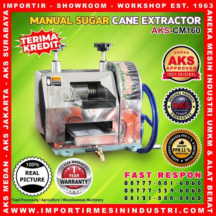 MESIN PRESS TEBU / MANUAL SUGAR CANE EXTRACTOR AKS - CM160