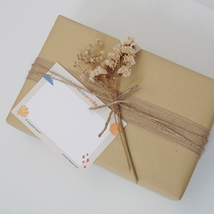 

Pesta- Gift Wrapping Service + Greeting Card Jasa Bungkus Kado Summertide