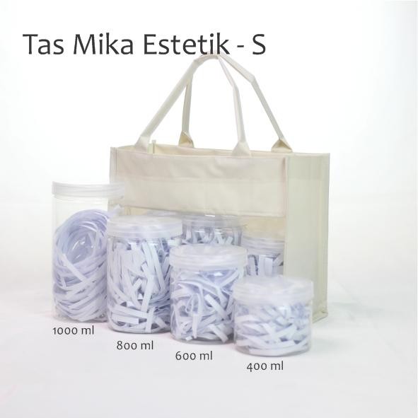 

Pesta- Tas Mika Estetik Goodie bag PVC Bening Kombinasi Murah Tebal