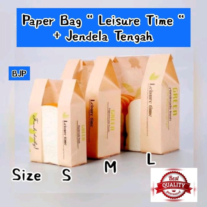 

Pesta- [10 PCS] Paper Bag LAMINASI +Jendela Plastik Tengah motif LEISURE TIME