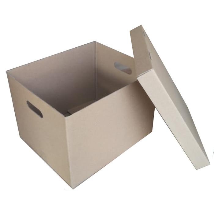 

Pesta- 42x35x30cm Kardus Double Wall Model Tutup Terpisah Box Arsip Sebaguna