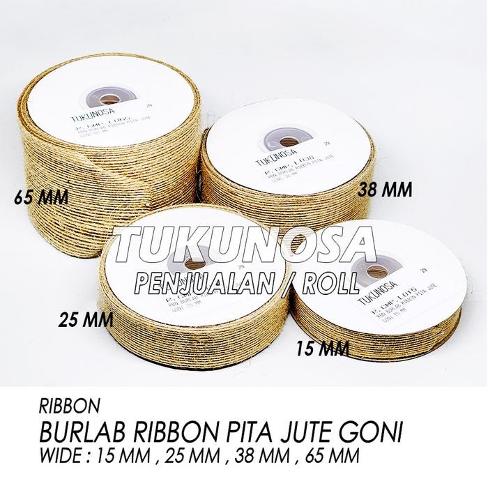 

Pesta- BURLAB RIBBON PITA JUTE GONI / ROLL - PITA KADO PITA GONI PITA VINTAGE