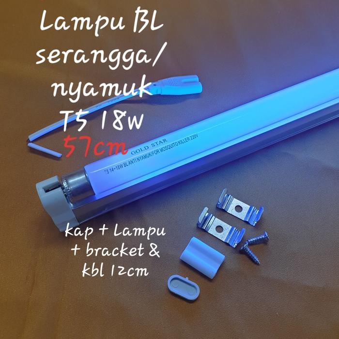 Lampu BL Serangga/Nyamuk T5 14w - 18w SET / Refill Gold Star