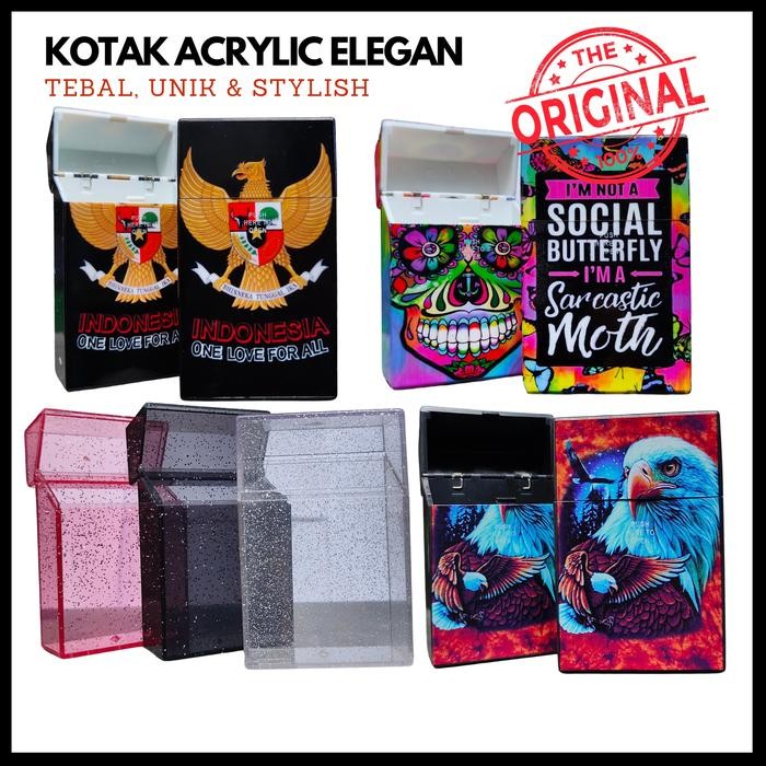 Hapnest- Kotak Box Tempat Rokok TANPA Korek Api Cigarette Case Non Lighter #1