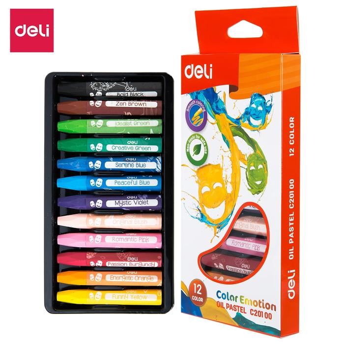 

DELI "BACK TO SCHOOL" BUNDLE - 1 WASHABLE MARKER, 1 MARKER PAPER PAD, 1 OIL PASTEL #12