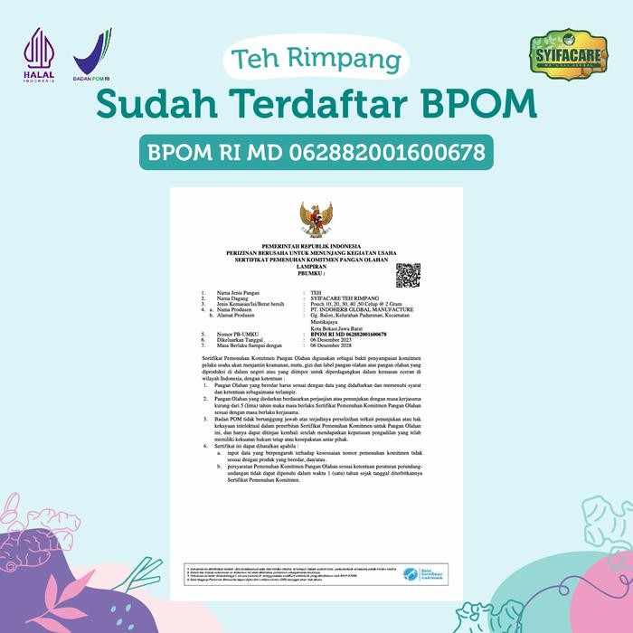 

Terlaris- [Bpom] [Jsr] Teh Rimpang Syifacare - Minuman Instan Rempah Alami Jahe Kunyit Lengkuas