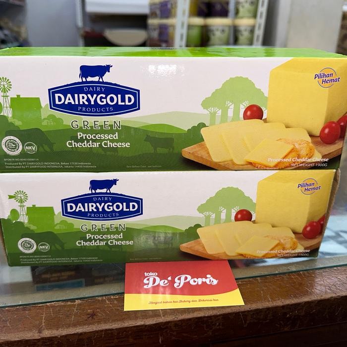 

BARANG TERLARIS keju dairygold green 1.9kg