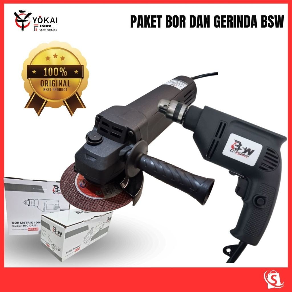 BSW Paket bor dan gerinda mesin bor listrik bor gerinda paket bor dan gerinda mesin gerinda tangan