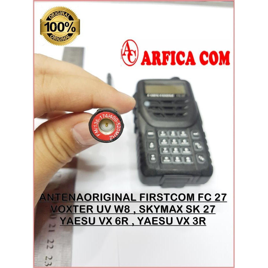 ANTENA ORIGINAL HT YAESU VX 6R YAESU VX 3R FIRTCOM FC 27 DUALBAND ORI
