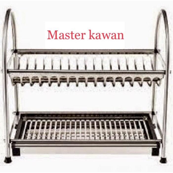 Rak Piring Stainless SUS 304 / Tempat Tirisan Piring Stainless