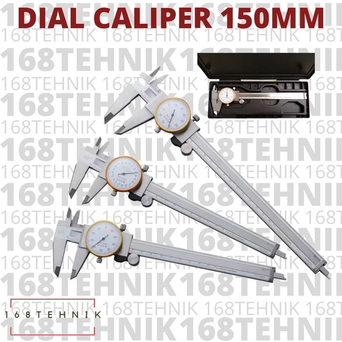 Dial Caliper 6 Inch / Vernier Caliper Dial 150Mm / Sigmat 6" / Jangka Sorong 0-150Mm / Sigmat Jarum