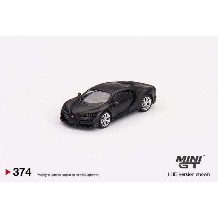 MINIGT 374 BUGATTI CHIRON SUPER SPORT 300+ MATTE BLACK DIECAST MGT