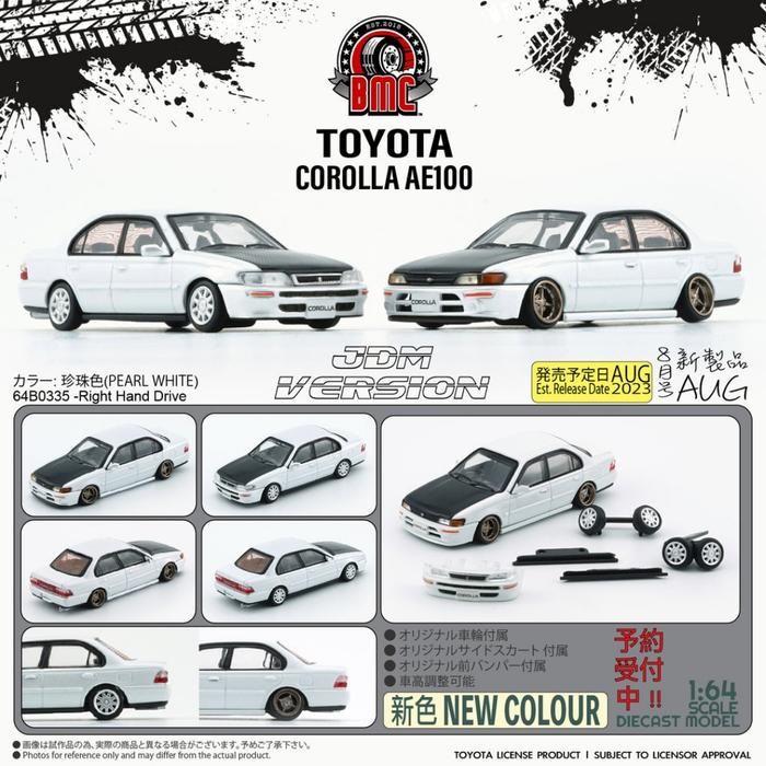 bm creations 1/64 toyota corolla 1996 ae100