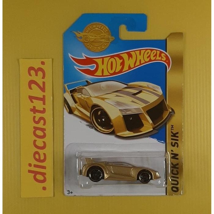 Hot Wheels QUICK N' SIK Gold Hotwheels 2014 HW GOLD EDITION