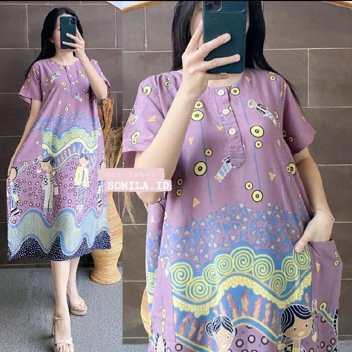 Terbaru Ld 120. Grosir Daster Somila.Id Terbaru Busui Rit Ibu Saku Dua Termurah