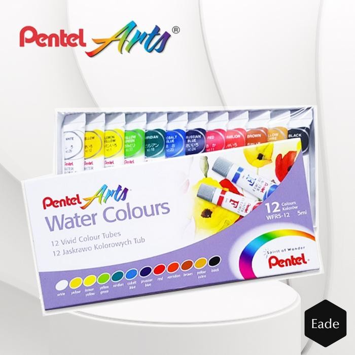 

Cat Air Pentel Arts 12 Warna Water Colours Paint - Wfrs 12