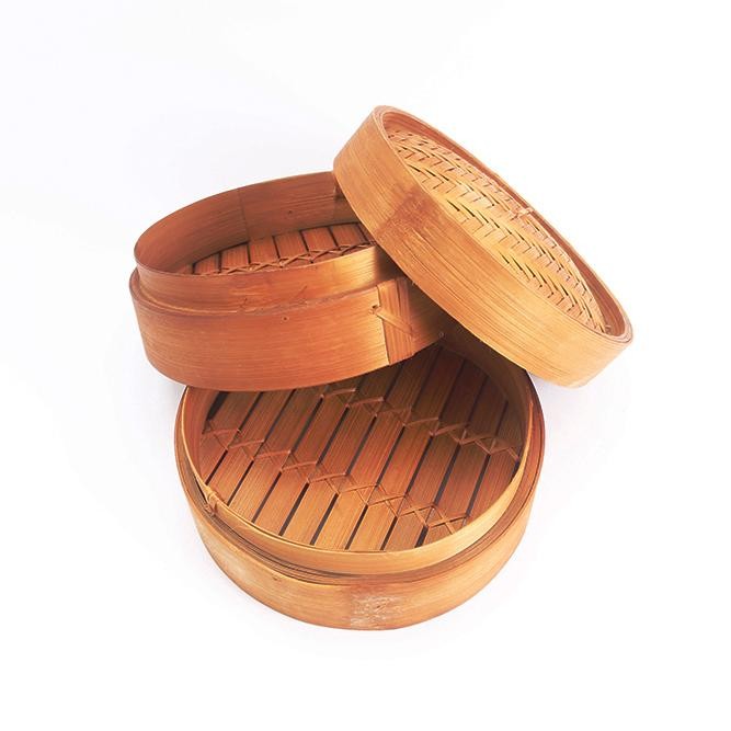 KLAKAT DIMSUM BAMBU L -Kukusan Dimsum/ Piring Bambu/ Wadah Dimsum