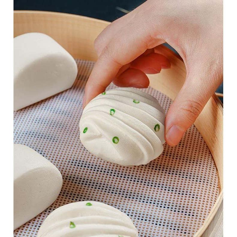 Tatakan Kukusan Silikon Siomay Dumpling / Alas Kukus / Tatakan Bakpao