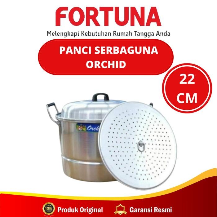 Panci Dandang/ Panci Kukus/ Panci Serbaguna Orchid 22 cm