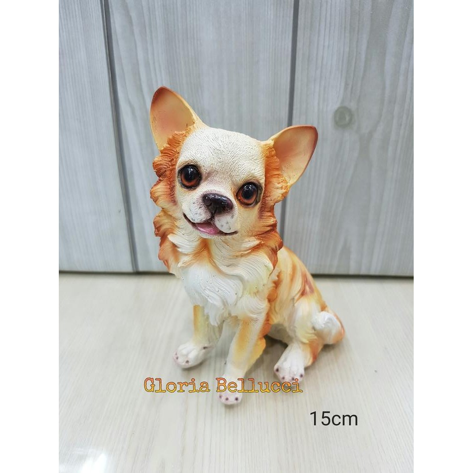 PATUNG PAJANGAN MINIATUR ANJING CIHUAHUA / PETSHOP
