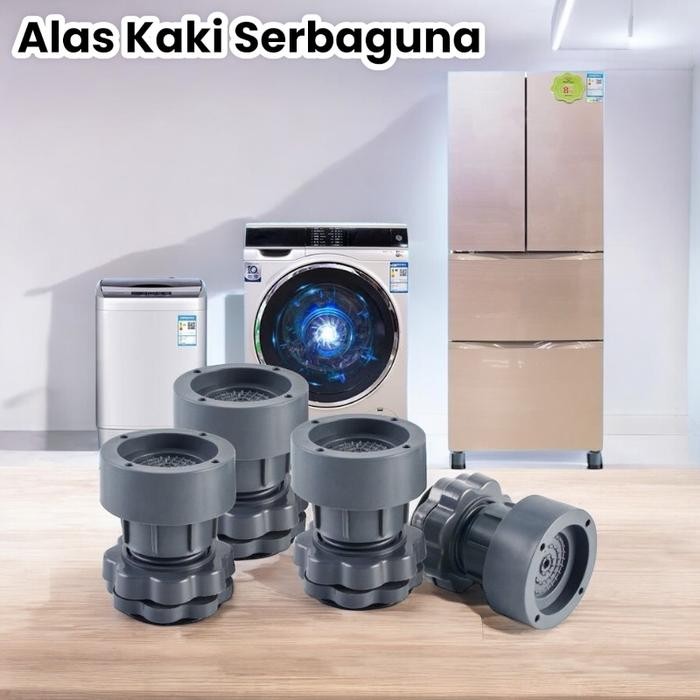 Alas Kaki Mesin Cuci Tatakan Kulkas Bantalan Peninggi Lemari Alas Pelindung Kaki Mesin Cuci Anti