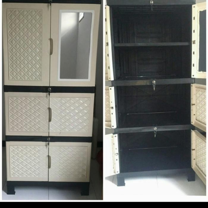 Lemari Plastik Aquose Plus Jumbo Kaca