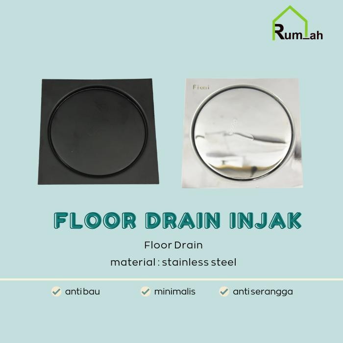 FLOOR DRAIN INJAK STAINLESS / SARINGAN KAMAR MANDI MODEL TOTO Kode 729